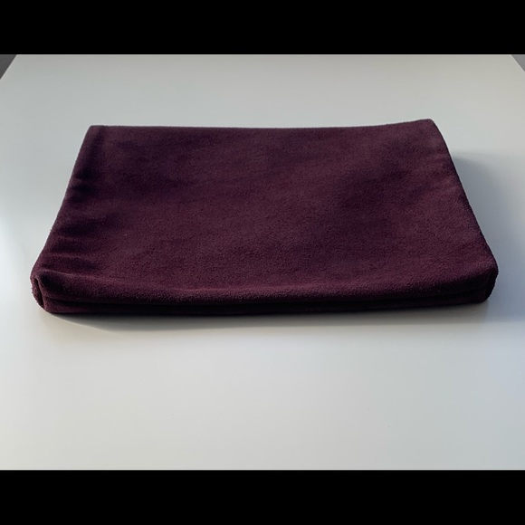 Theory Dark Purple Suede Pouch